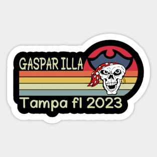 Gasparilla Pirate Souvenir Tampa Parade FL Gasparilla 2023 Sticker